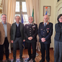 Questa mattina l'ufficiale è stato ricevuto in municipio dal sindaco Fogliato, dalla segretaria generale del Comune Comba e dai vertici della Polizia Locale