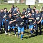 La festa dei giocatori per la promozione in Seconda Categoria
