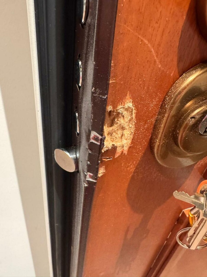 Le immagini inviate al giornale dalla nostra lettrice Le immagini inviate al giornale dalla nostra lettrice