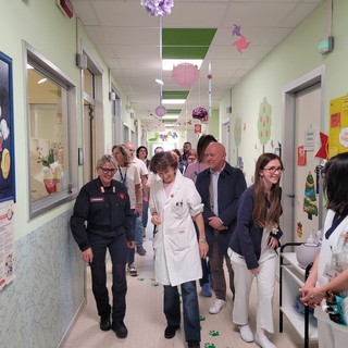 La campionessa, in reparto con la divisa di carabiniere forestale