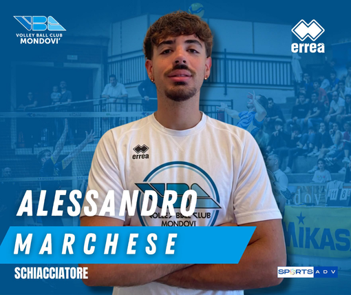 VOLLEY / Colpo in attacco per Mondovì: arriva il giovane talento Alessandro Marchese