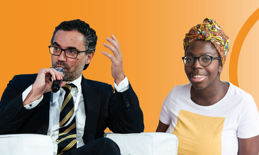 Tra gli ospiti della presentazione Alessandro Rosina, professore di demografia e statistica sociale dell’Università Cattolica di Milano, e Sambu Buffa, designer del cambiamento e inclusion trainer Tra gli ospiti della presentazione Alessandro Rosina, professore di demografia e statistica sociale dell’Università Cattolica di Milano, e Sambu Buffa, designer del cambiamento e inclusion trainer