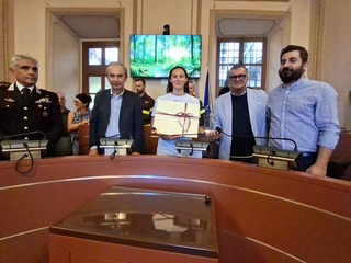 La consegna del premio La consegna del premio