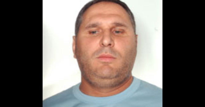 Cesare Pagano in uno scatto diffuso dalla Polizia al momento dell'arresto, nel 2010