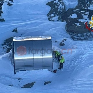 L'intervento effettuato dal Reparto Volo dei Vigili del Fuoco Piemonte