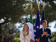 Giorgia Meloni ed Emmanuel Macron (foto Adnkronos)