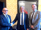 Da sinistra il presidente di Confapi Cuneo Massimo Marengo, il prefetto Mariano Savastano e il vicepresidente del sodalizio Magno Garro Da sinistra il presidente di Confapi Cuneo Massimo Marengo, il prefetto Mariano Savastano e il vicepresidente del sodalizio Magno Garro