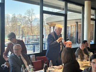 Nelle foto alcuni momenti del lunch tenuto al ristorante del Country Club di Cuneo