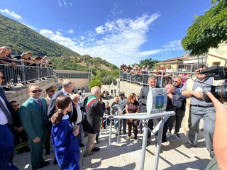 Nelle foto alcuni momenti dell'inaugurazione