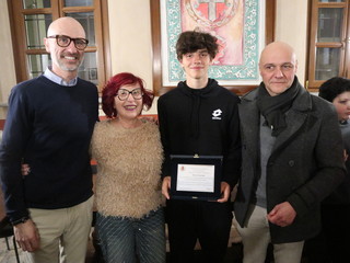 Alcuni momenti della cerimonia tenuta in municipio a Caramagna Alcuni momenti della cerimonia tenuta in municipio a Caramagna