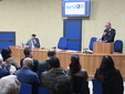Alcuni momenti della presentazione tenuta ieri