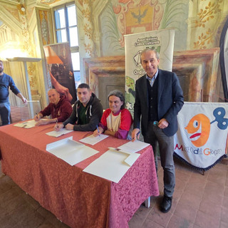 Un momento dell'incontro a Palazzo Mathis per il novo Polo Ludico a Bra