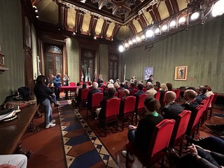 Alcuni momenti della cerimonia tenuta in Sala Consiglio Alcuni momenti della cerimonia tenuta in Sala Consiglio