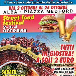"AlbaLand" 2026 ad Alba: dal 2 al 25 ottobre torna il grande luna park in piazza Medford