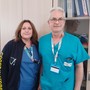 La coordinatrice infermieristica Delphine Herby e il dottor Graziano Carlidi, referente dell’attività di coordinamento del prelievo d’organo La coordinatrice infermieristica Delphine Herby e il dottor Graziano Carlidi, referente dell’attività di coordinamento del prelievo d’organo