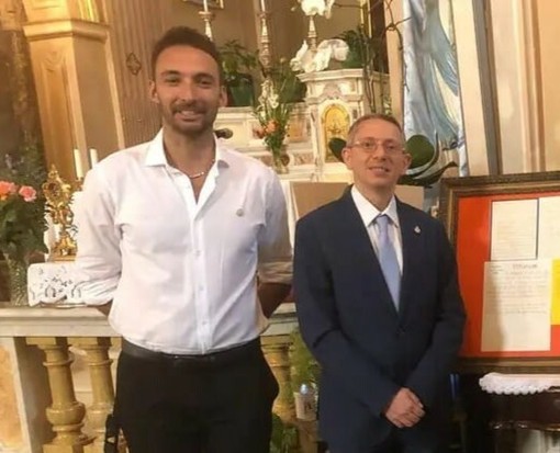 Il consigliere Alberto Galleano con il sindaco Roberto Salvatore
