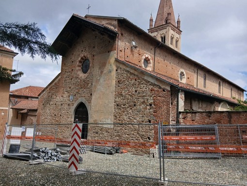 La chiesa di San Giovanni a Saluzzo, nei mesi scorsi oggetti di lavoro di restauro