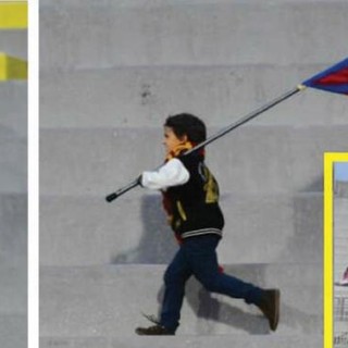 Il piccolo tifoso del Bra conquista Livorno: la sua corsa con la bandiera finisce sulla rivista della città toscana