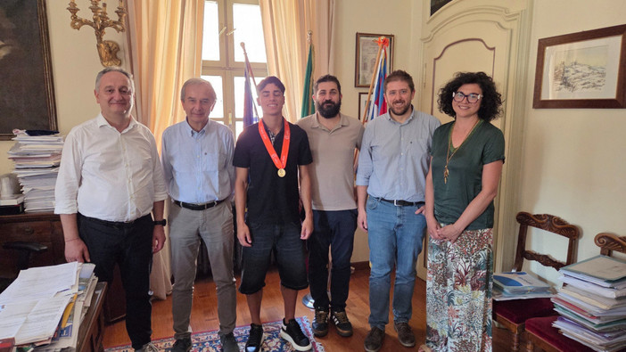 La Giunta comunale di Bra incontra il giovane campione europeo Thomas Corigliano