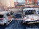 Le auto andate a fuoco