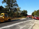 Il tratto stradale teatro dell'incidente