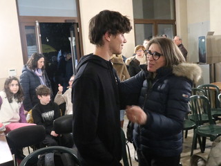 Alcuni momenti della cerimonia tenuta in municipio a Caramagna Alcuni momenti della cerimonia tenuta in municipio a Caramagna