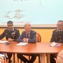 Al Comando Carabinieri la conferenza tenuta dal procuratore capo Onelio Dodero. Alla sua destra il comandante provinciale dell'Arma, colonnello Marco Piras Al Comando Carabinieri la conferenza tenuta dal procuratore capo Onelio Dodero. Alla sua destra il comandante provinciale dell'Arma, colonnello Marco Piras