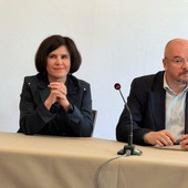 Enrico Borghi con la sindaca di Verduno Marta Giovannini