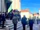L'uscita del feretro dalla cattedrale L'uscita del feretro dalla cattedrale