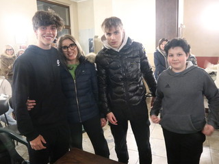 Alcuni momenti della cerimonia tenuta in municipio a Caramagna Alcuni momenti della cerimonia tenuta in municipio a Caramagna