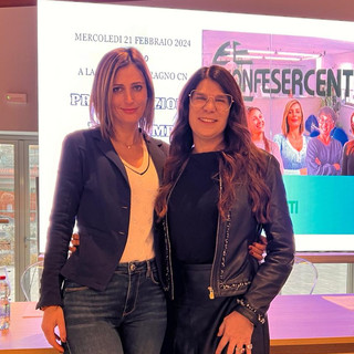 Da sinistra il presidente Federbimbi Marchisio e il direttore generale provincia di Cuneo Nadia dal Bono