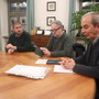Da sinistra l'assessore Valter Gramaglia, il vice sindaco Biagio Conterno e il sindaco Gianni Fogliato