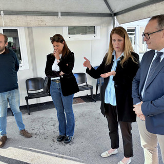 Nelle foto alcuni momenti del sopralluogo tenuto lunedì scorso