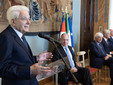 Alcuni momenti della cerimonia tenuta ieri al Quirinale
