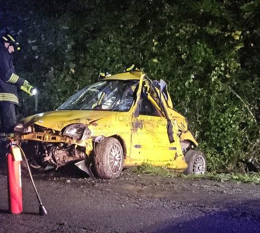 L'auto coinvolta nell'incidente (foto Edoardo Fortunato) L'auto coinvolta nell'incidente (foto Edoardo Fortunato)