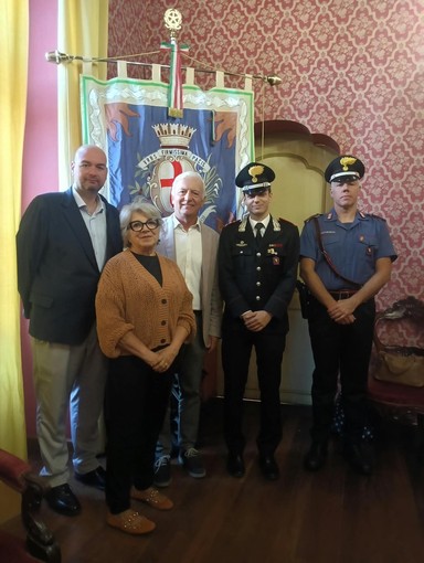 Il nuovo comandante dei Carabinieri di Bra in visita all’Amministrazione di Cherasco