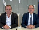 L'assessore regionale Paolo Bongioanni, a sinistra, e il commissario alla Peste Suina Africana commissario straordinario per il contrasto alla Peste Suina Africana, Giovanni Filippini L'assessore regionale Paolo Bongioanni, a sinistra, e il commissario alla Peste Suina Africana commissario straordinario per il contrasto alla Peste Suina Africana, Giovanni Filippini