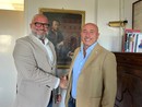 Il dottor Duccio Buccicardi, a sinistra, col commissario Livio Tranchida Il dottor Duccio Buccicardi, a sinistra, col commissario Livio Tranchida