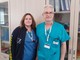 La coordinatrice infermieristica Delphine Herby e  il dottor Graziano Carlidi, referente dell’attività di coordinamento del prelievo d’organo