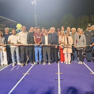 Nelle foto alcuni momenti della cerimonia tenuta ieri sera allo stadio "Augusto Manzo" di Alba