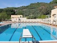 La piscina della struttura di Calvisio, teatro della tragedia