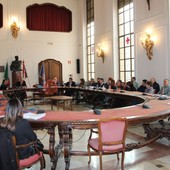 Un momento della conferenza dei servizi