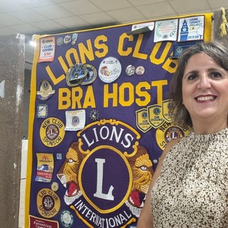 In foto Silvia Gullino, presidente del Lions Club Bra Host