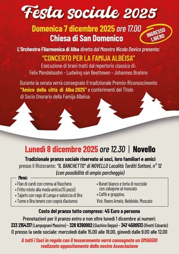 Festa Sociale della Famija Albèisa 2025
