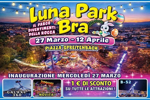 Bra, Pasquetta al Luna Park della Rocca: ultimo weekend di divertimento fino al 12 aprile Bra, Pasquetta al Luna Park della Rocca: ultimo weekend di divertimento fino al 12 aprile