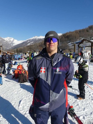 Francesco Sadowski, nono assoluto e primo tra gli Aspiranti nel secondo slalom Fis di Bardonecchia