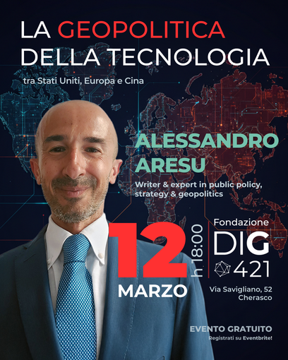 Il futuro del mondo passa dai chip: Alessandro Aresu ospite alla Fondazione DIG421 per parlare di geopolitica della tecnologia