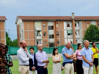 Saluzzo; cerimonia di commemorazione dell'Olimpic Calcio per Rasmane Ouedraogo- foto Paola Ravazzi