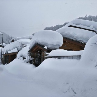 Limonetto e Palanfrè regine dei social con i quasi due metri di neve al suolo