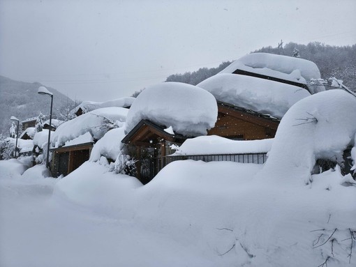 Limonetto e Palanfrè regine dei social con i quasi due metri di neve al suolo